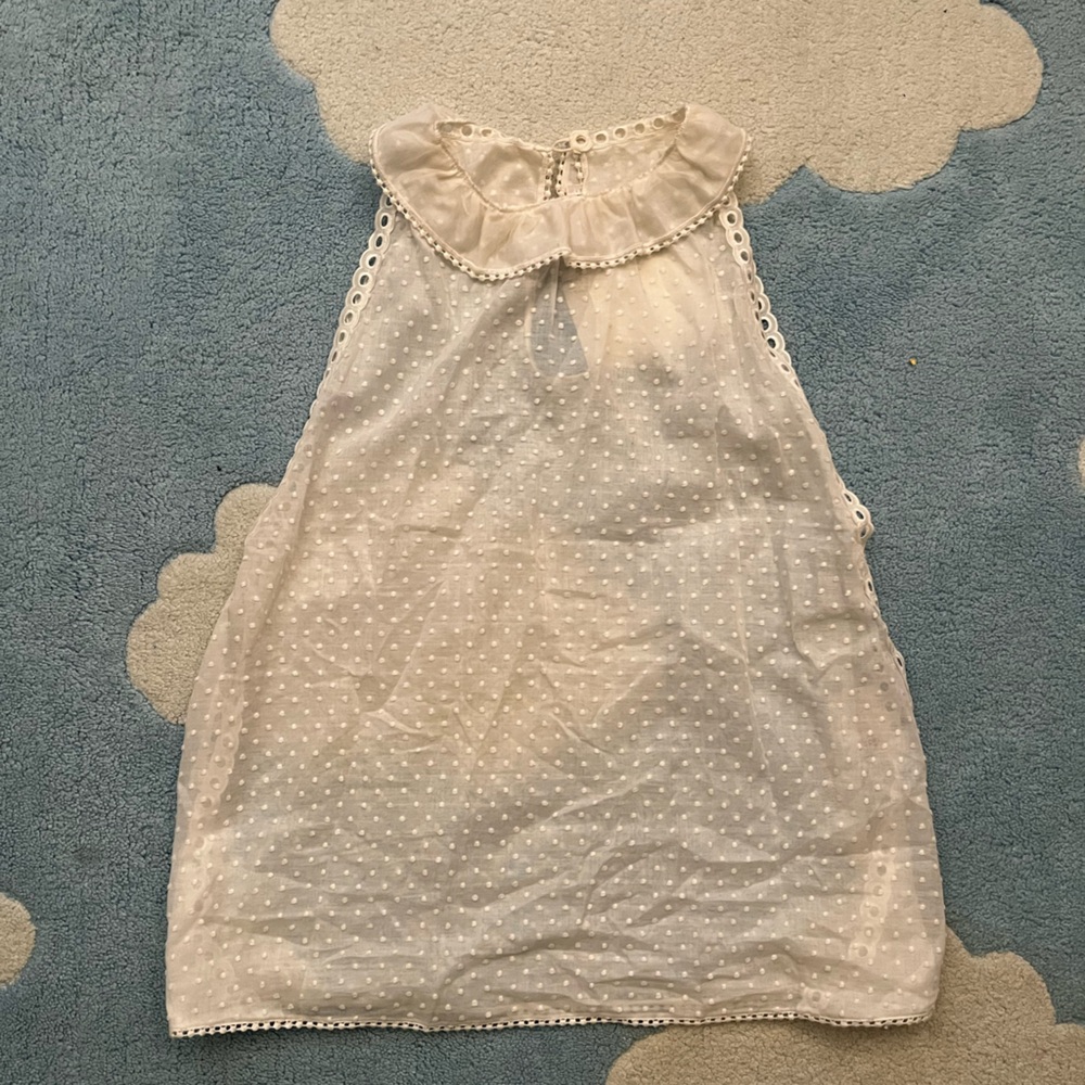 Marc Jacobs for bergdof Goodman ruffle neck Swiss dot sleeves top size 4